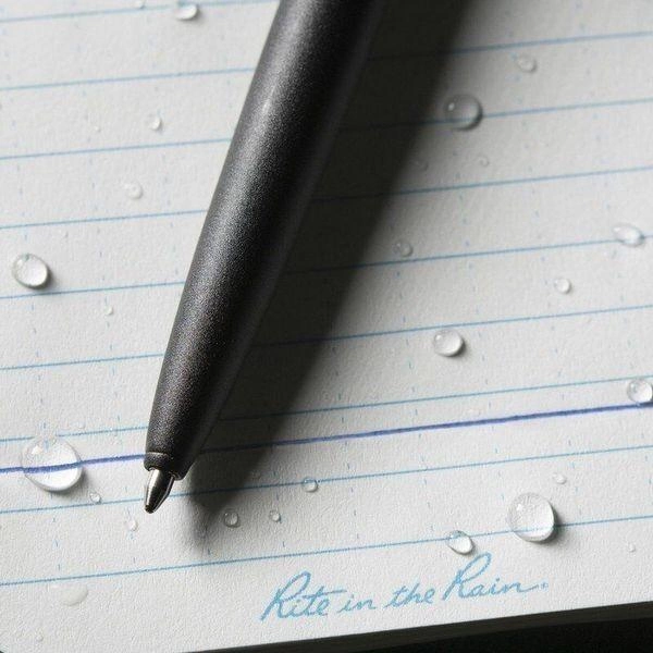 Всепогодна військова ручка Rite in the Rain США пластикова 13.6 см Чорна - зображення 2