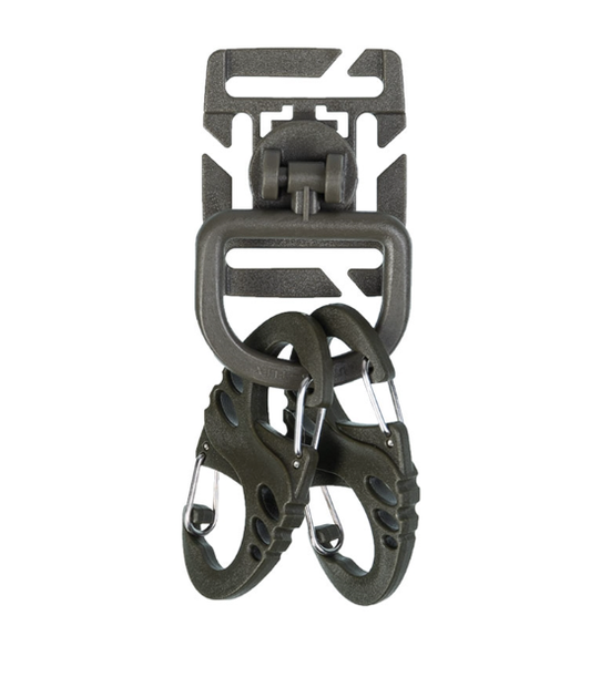 Набір карабінів тактичних Mil-Tec (4 карабіни + 2 кріплення) Карабіни та Обертові кільця Олива TACTICAL SET ULTIMATE OLIV (13457601) - изображение 2