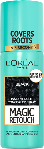 Тонирующий спрей для волос L'Oreal Paris Magic Retouch 75 мл Черный (3600523192687) - Фото 1 Тонирующий спрей для волос L'Oreal Paris Magic Retouch 75 мл Черный (3600523192687) - изображение 1
