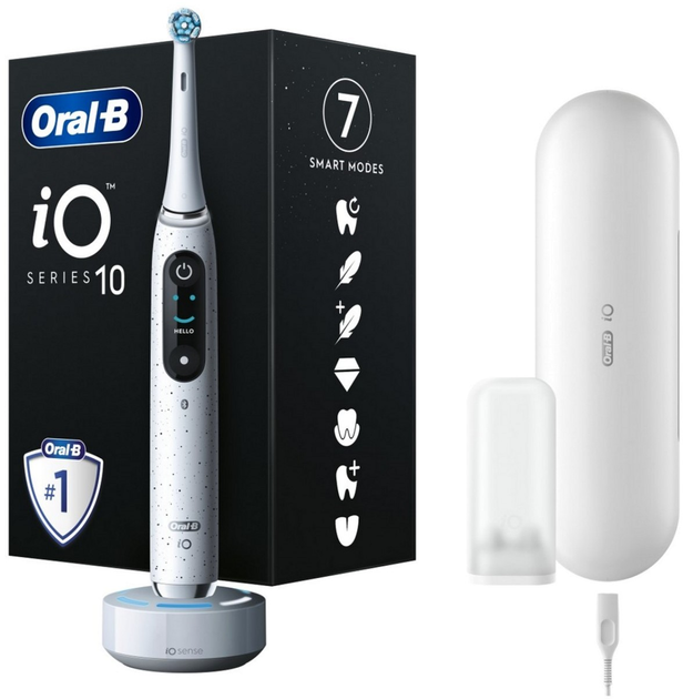 Електрична зубна щітка Oral-B iO Series 10 Stardust White (4210201434658) - зображення 1
