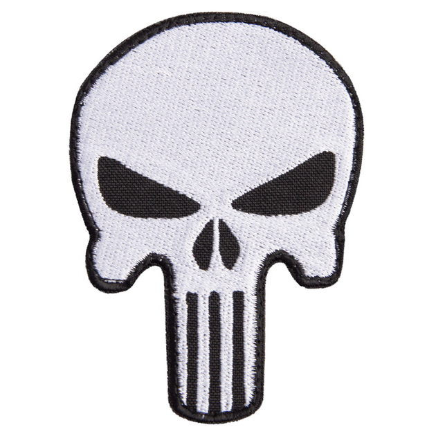 Шеврон нашивка на липучці Череп Punisher 6,5х9 см - зображення 1