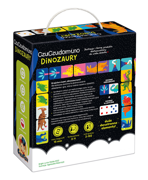 Gra planszowa Bright CzuCzudomino Dinozaury (edycja polska)(5902983491620) - obraz 4