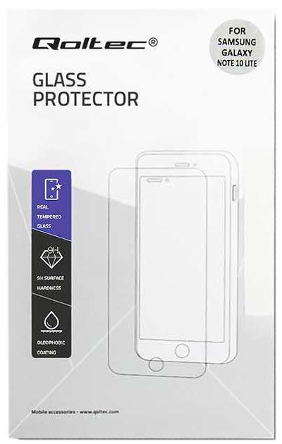 Захисне скло Qoltec Premium для Samsung Galaxy S20 Transparent/Black (5901878521381) - зображення 1