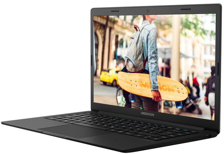 Ноутбук 14.1" Medion Akoya E4251 Intel Celeron N4020 RAM 4GB SSD 128GB Win11 Алюминиевый корпус (UKR) (102026108) - Уценка - изображение 4