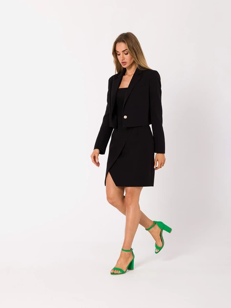 Marynarka damska Made Of Emotion M745 S Czarna (5903887699143) - obraz 4