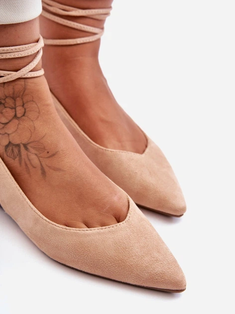 Baleriny damskie bez pięty Lilly Ann 37 Nude (5905677653540) - obraz 6