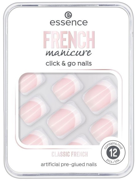 Sztuczne paznokcie Essence Cosmetics French Manicure Click y Go Nails Unas Artificiales 01-Classic French (4059729302953) - obraz 1