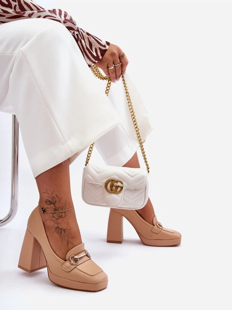 Loafersy Inna Marka Rouse 37 Nude (5905677655407) - obraz 3