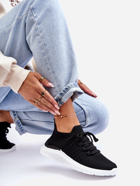 Sneakersy damskie Nikilla 39 Czarne (5905677458213) - obraz 4