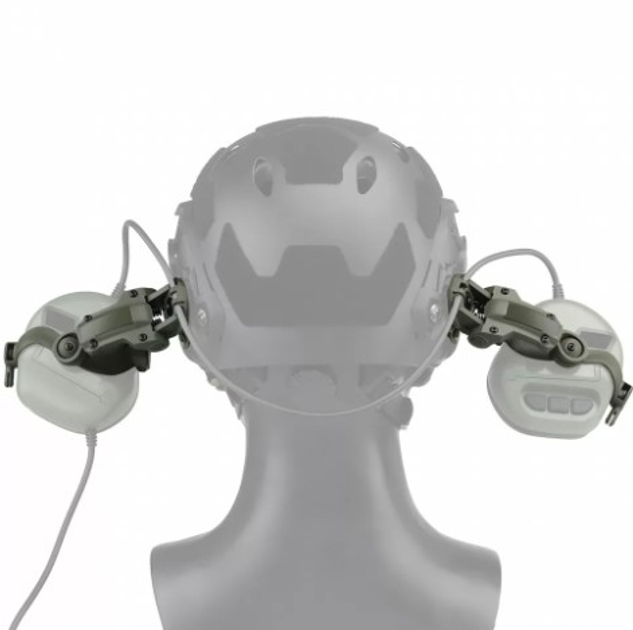 Адаптер кріплення (чебурашка) для активних навушників на шолом multicam black - зображення 2