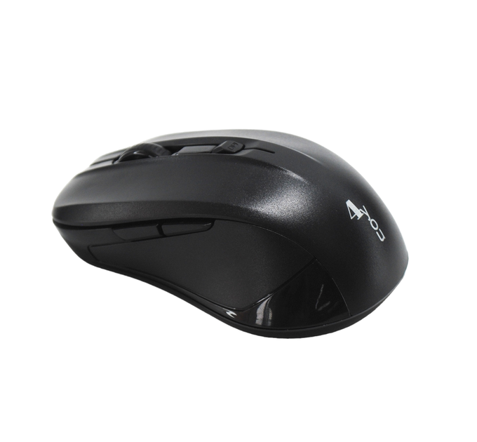 Миша комп'ютерна бездротова 4you M6 black (Тиха, 2.4 ГГц, 6 кн, 800-1600DPI, 12 місія гарантія) - зображення 4