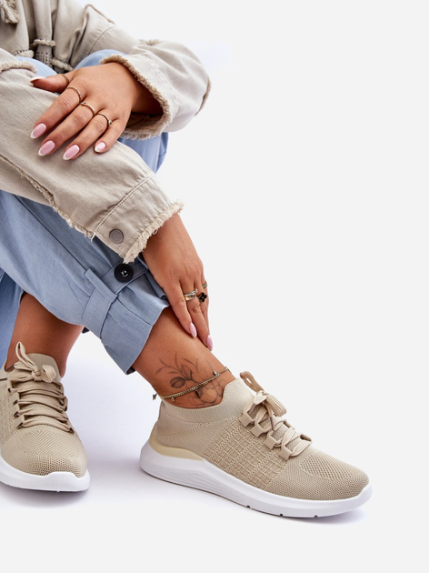 Sneakersy damskie Nikilla 37 Beżowe (5905677458251) - obraz 3