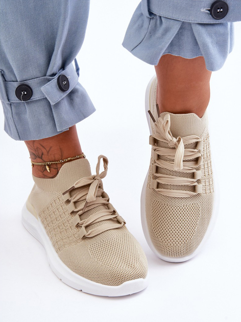 Sneakersy damskie Nikilla 40 Beżowe (5905677458282) - obraz 5