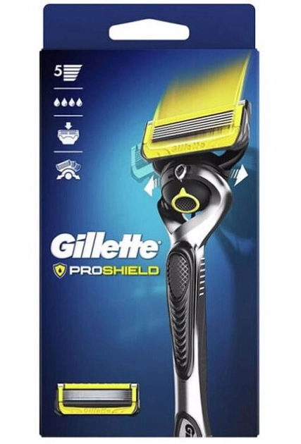 Станок для гоління зі змінним картриджем Gillette Fusion Proshield Razor Charger 1 шт (7702018556526) - зображення 1