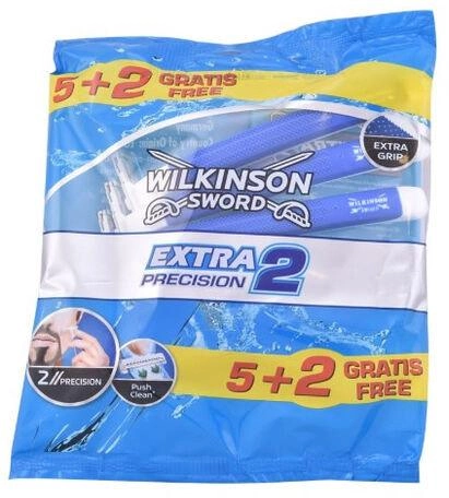 Zestaw jednorazowych maszynek do golenia Wilkinson Extra2 Disposable Razor 2 Blades 7 Units (5010189105064) - obraz 1