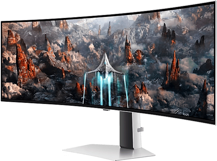 Монітор 49" Samsung Odyssey OLED G9 G93SC (LS49CG930SIXCI) Dual QHD Quantum Dot OLED / Curved 1800R / 240 Гц / 0,03 мс / 10-Bit / HDR True Black 400 / FreeSync Premium Pro / G-SYNC Compatible - зображення 3