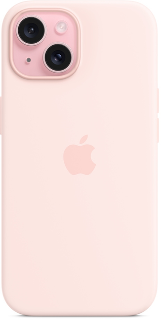 Панель Apple MagSafe Silicone Case для Apple iPhone 15 Light Pink (MT0U3) - зображення 2