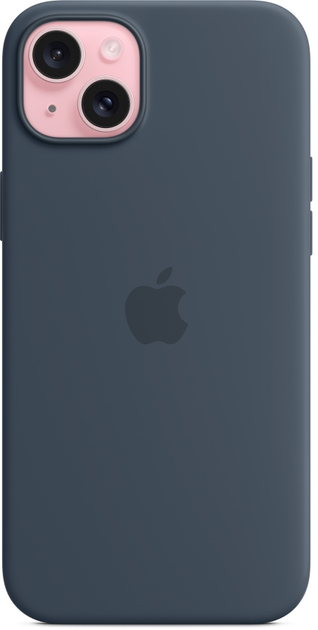 Etui Apple MagSafe Silicone Case do Apple iPhone 15 Plus Storm Blue (MT123) - obraz 2
