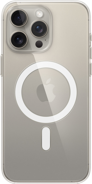 Панель Apple MagSafe Clear Case для Apple iPhone 15 Pro Max Clear (MT233) - зображення 1