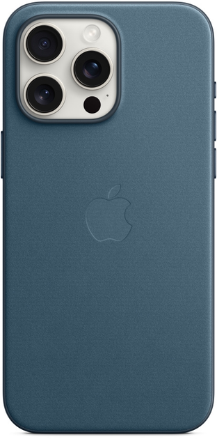 Etui Apple MagSafe FineWoven Case do Apple iPhone 15 Pro Max Pacific Blue (MT4Y3) - obraz 3