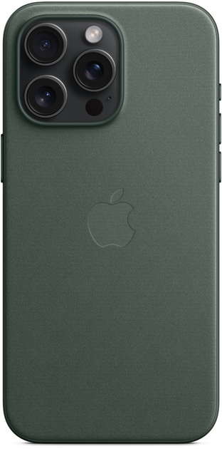 Панель Apple MagSafe FineWoven Case для Apple iPhone 15 Pro Max Evergreen (MT503) - зображення 4