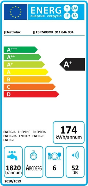 Посудомийна машина ELECTROLUX ESF2400OK - зображення 8