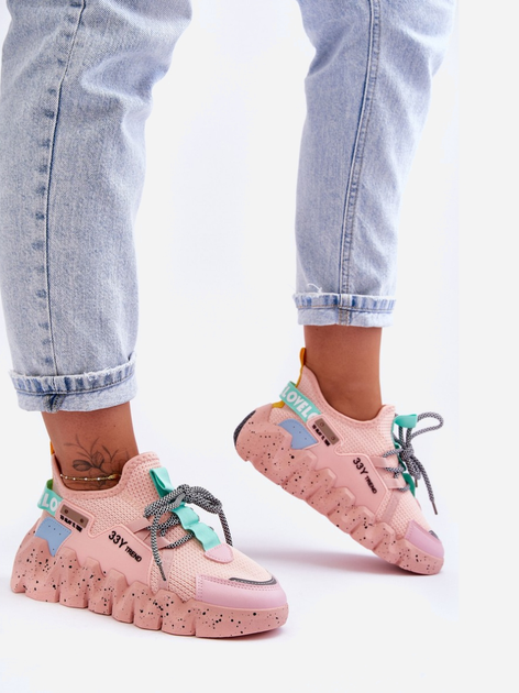 Sneakersy damskie Evolution 37 Jasnoróżowe (5905677436822) - obraz 4