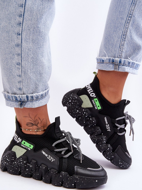 Sneakersy damskie Evolution 36 Czarne (5905677436631) - obraz 3