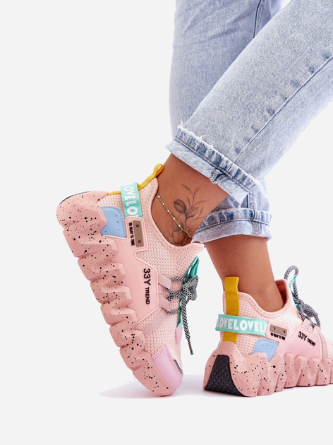 Sneakersy damskie Evolution 41 Jasnoróżowe (5905677436860) - obraz 8