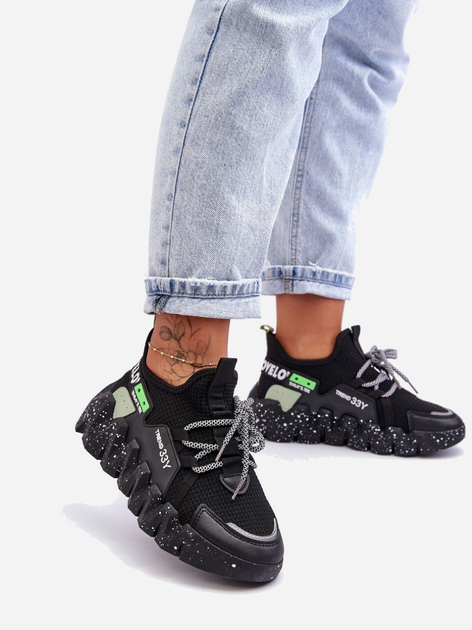 Sneakersy damskie Evolution 36 Czarne (5905677436631) - obraz 7