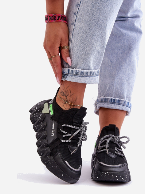 Sneakersy damskie Evolution 40 Czarne (5905677436679) - obraz 5