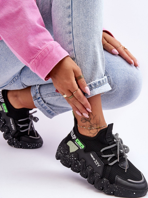 Sneakersy damskie Evolution 40 Czarne (5905677436679) - obraz 8