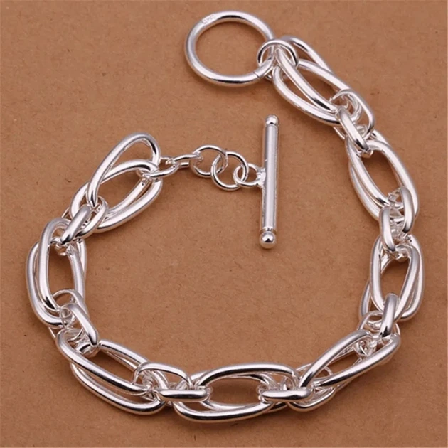 Браслет-цепочка серебро женский тоггл 1143 - изображение 4