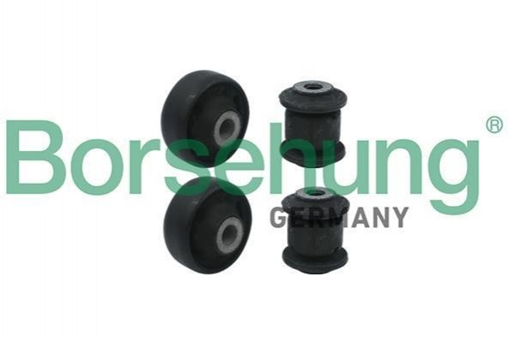 Сайлентблоки Borsehung B18476 Volkswagen Jetta, Golf, Passat, Sharan, Tiguan, Scirocco, Caddy, EOS; Seat Leon, Toledo; Skoda Octavia, Superb; Audi TT, A3, Q3 5C0407183A, 1K0407183P, 1K0407182 - изображение 1