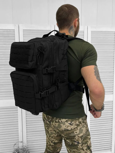 Тактичний рюкзак ESDY NB-27BK 30 л One size Чорний - зображення 2