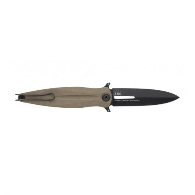 Нож складной ANV Knives Z400 DLC, Liner lock, G10, Plain Edge ANVZ400-008 Оливковый (2000980604692) - изображение 2