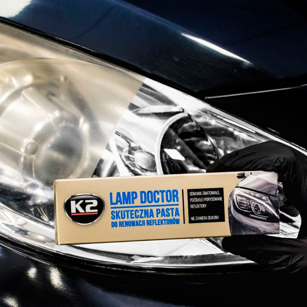 Паста для полірування фар K2 Lamp Doctor для машинного або ручного ремонту 60 г (KL3050) - зображення 2