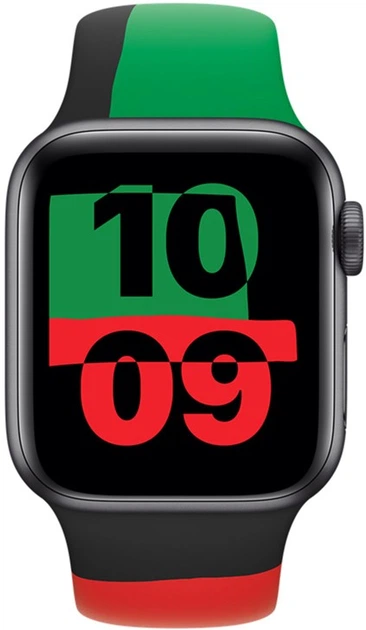 Ремінець Apple Sport Band для Apple Watch 38/40/41/42mm M/L Black Unity (MUQ63ZM/A) - зображення 2
