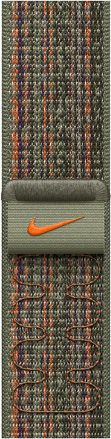 Ремешок Apple Nike Sport Loop для Apple Watch 44/45/46mm Sequoia/Orange ...