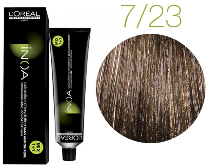 Фарба для волосся L’Oreal Professionnel Paris Inoa Color 7.23 60 г (3474630415843) - зображення 2