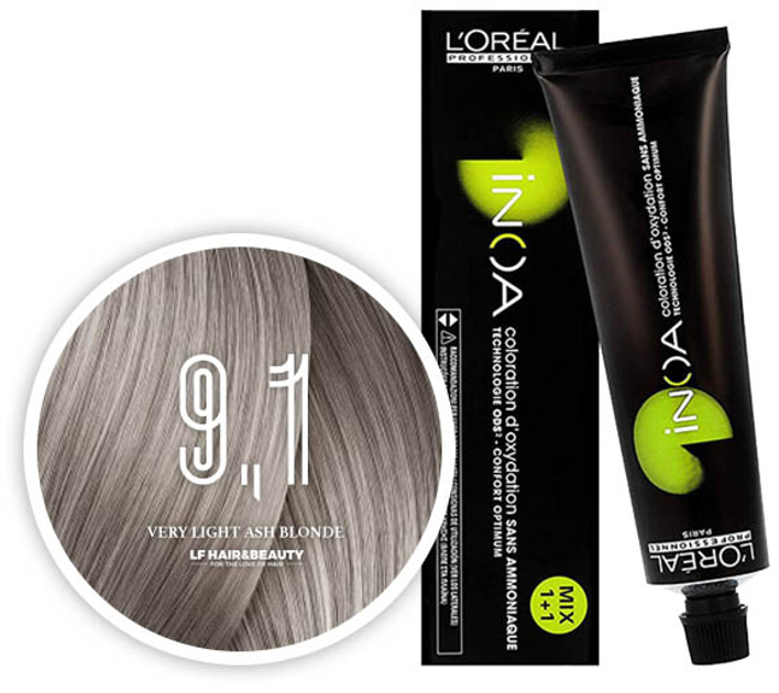 Фарба для волосся L’Oreal Professionnel Paris Inoa Color 9.1 60 г (3474630447653) - зображення 1