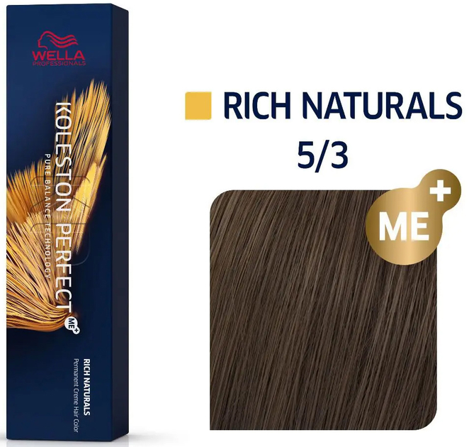 Фарба для волосся Wella Professionals Koleston Perfect Me+ Rich Naturals 5/3 60 мл (8005610651866) - зображення 2