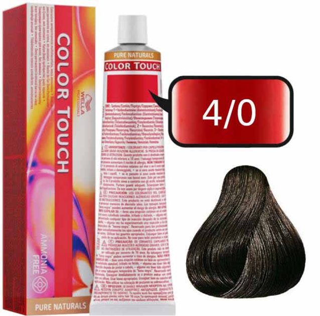 Фарба для волосся Wella Professionals Color Touch Pure Naturals 4/0 60 мл (4015600044060) - зображення 1