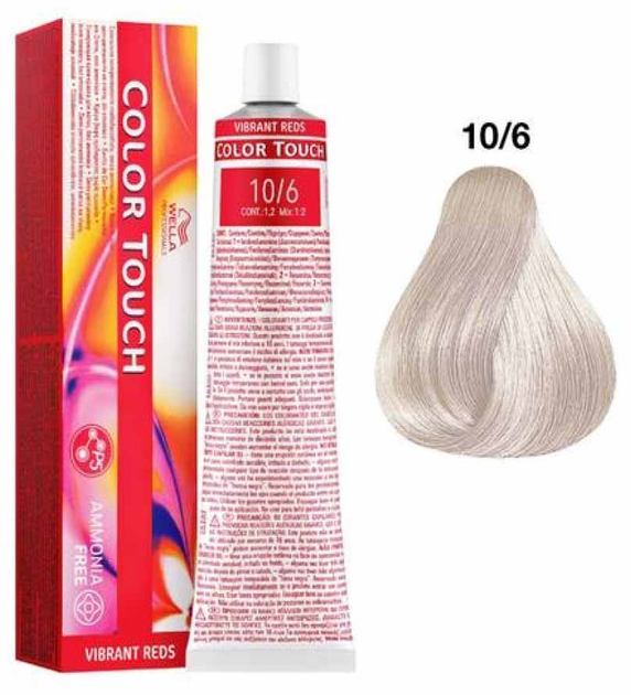 Farba do włosów Wella Professionals Color Touch Vibrant Reds 10/6 60 ml (4015600045012) - obraz 2