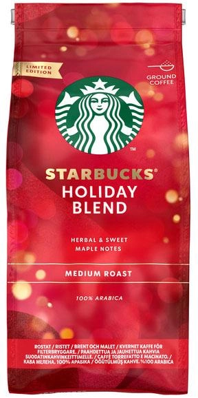 Акция на Кава Starbucks Holiday Blend натуральна смажена мелена 190 г от Rozetka