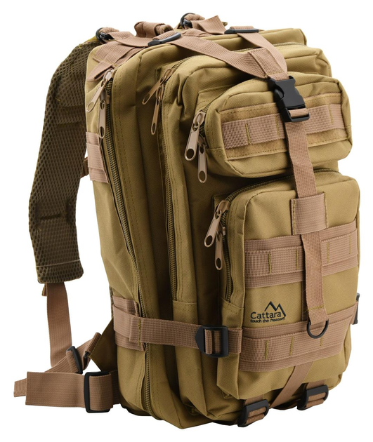 Рюкзак тактический полевой износостойкий для силовых структур CATTARA 30L ARMY 13865 Коричневый (SK-N13865S) - изображение 1