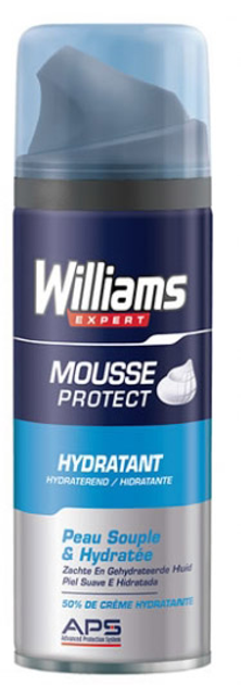 Pianka do golenia Williams Shaving Foam Mousse Protect Hydratant 200 ml (3181730117804) - obraz 1