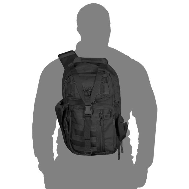 Рюкзак тактичний TCB Чорний (6666), - изображение 2