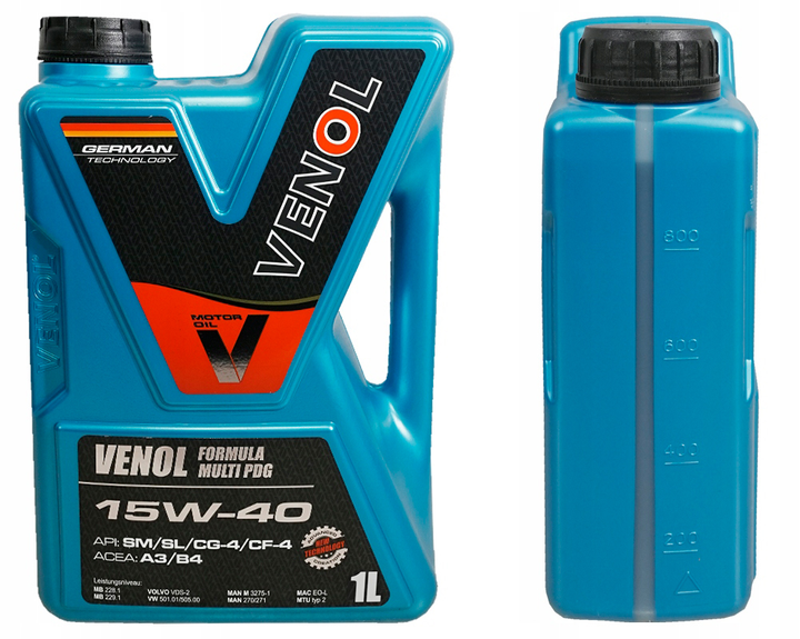 Mineralny olej silnikowy Venol Formula MULTI PDG SM SL CG-4 CF-4 15W-40 1 l (4260420295110) - obraz 1