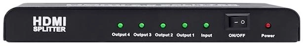 Aktywny rozdzielacz Qoltec Splitter HDMI 2.0 1x4 (5901878523330) - obraz 1